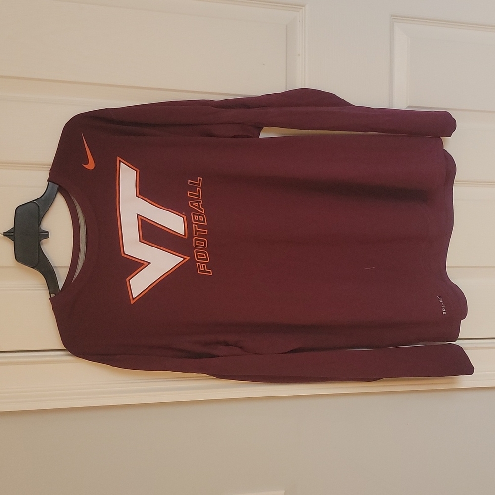 Mens Nike Virginia Tech Football long sleeve shirt